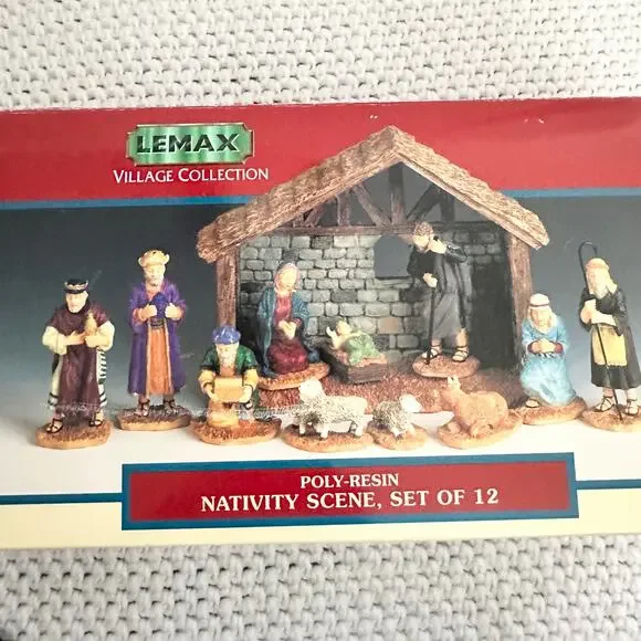 Lemax Village Collection 1999 Poly Resin Nativity Scene Set of 12 Pieces Total - Picture 2 of 7